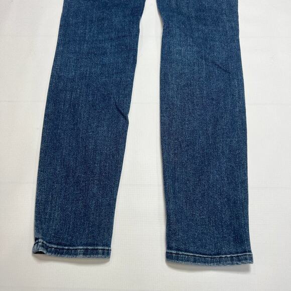 FRAME DENIM Le Skinny de Jeanne SIZE 25 Granville Blue Distressed Jeans - Picture 6 of 10